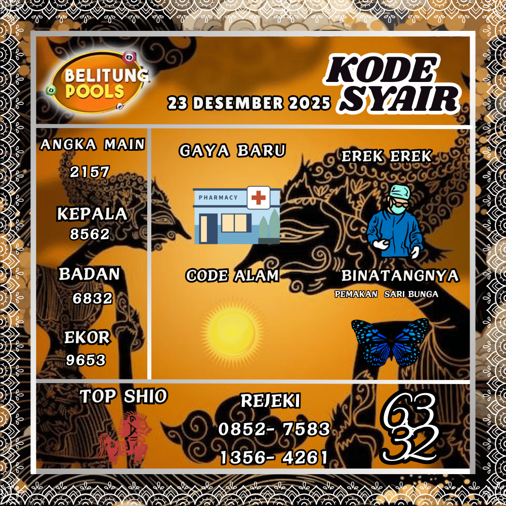Kode Syair Belitung Pools - Desember Pools
