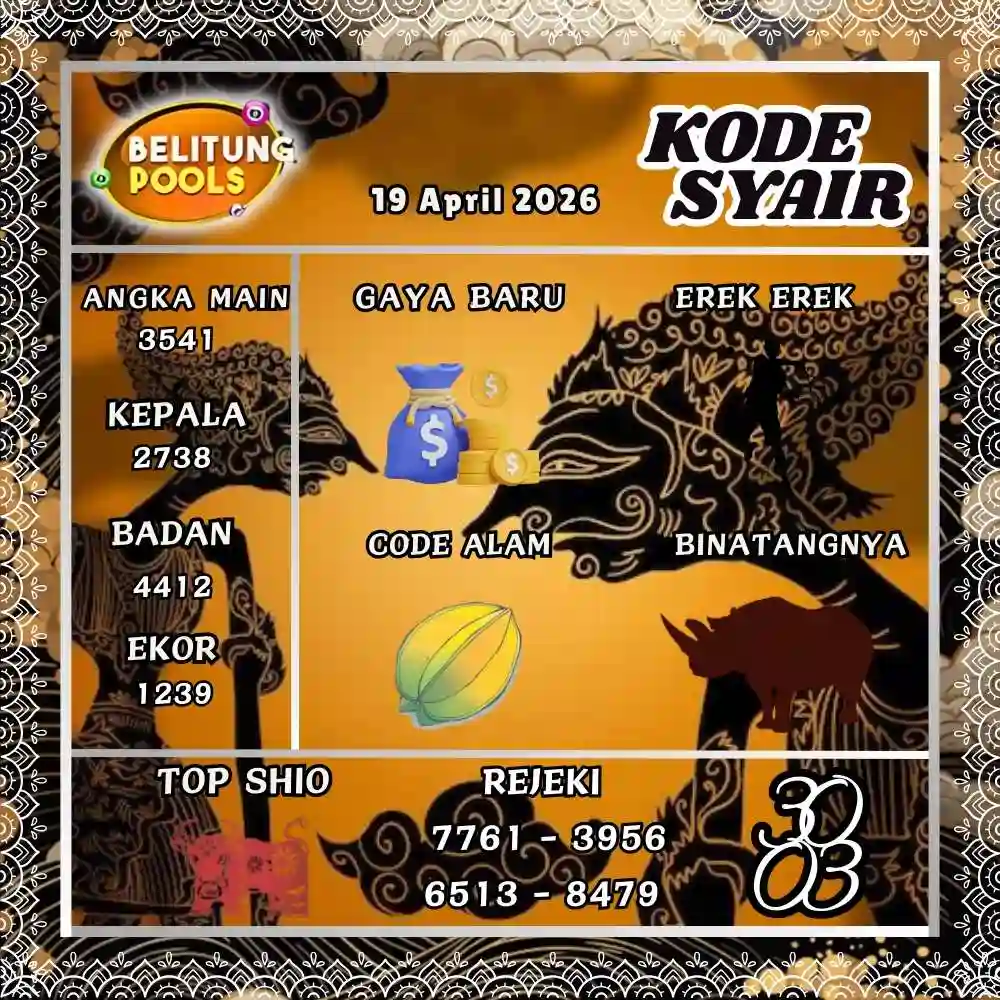 Kode Syair Belitung Pools April 2026