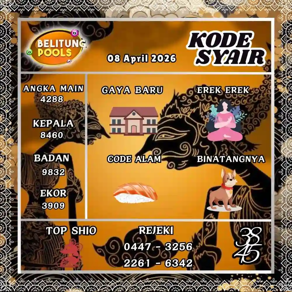 Kode Syair Belitung Pools April 2026